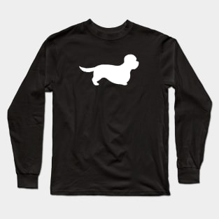 Dandie Dinmont Terrier Silhouette Long Sleeve T-Shirt